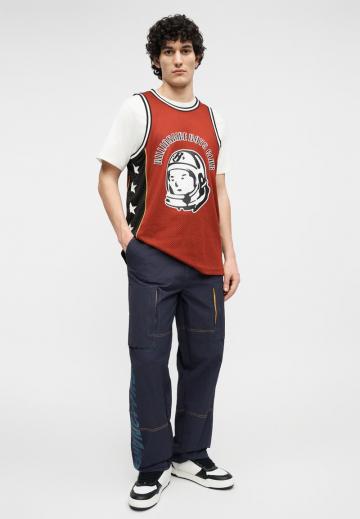 Брюки с накладными карманами