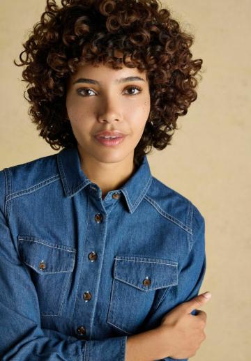 Джинсовая блузка