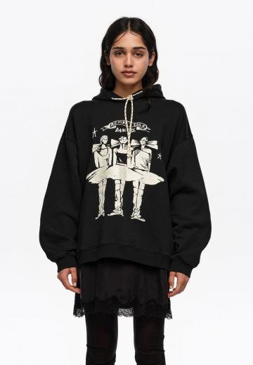 Пуловер с капюшоном