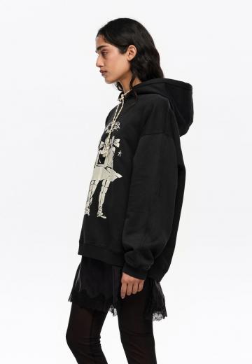 Пуловер с капюшоном