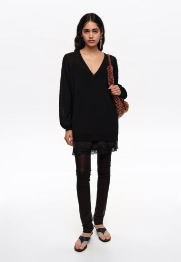 Длинный пуловер