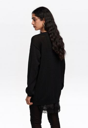 Длинный пуловер