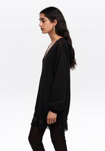 Длинный пуловер