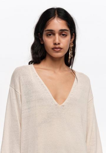 Длинный пуловер