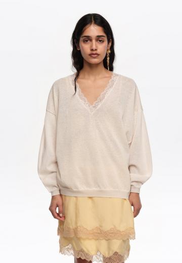 Длинный пуловер