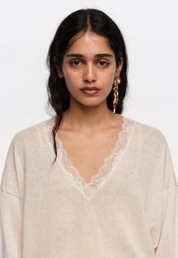 Длинный пуловер