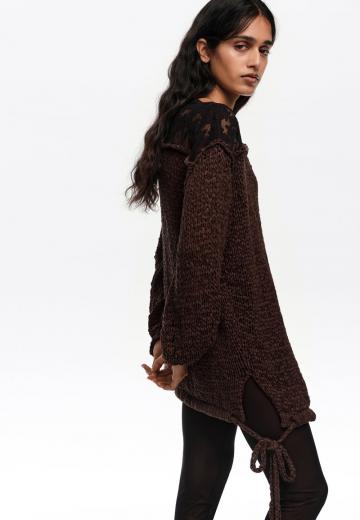 Длинный пуловер