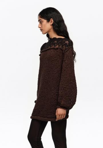 Длинный пуловер