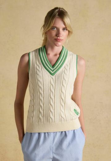 Пуловер без рукавов