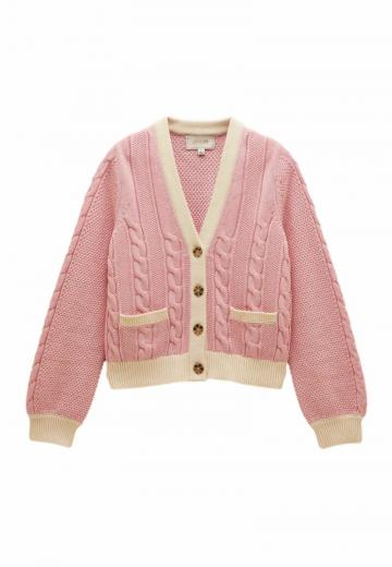 Жаккардовая вязаная кофта