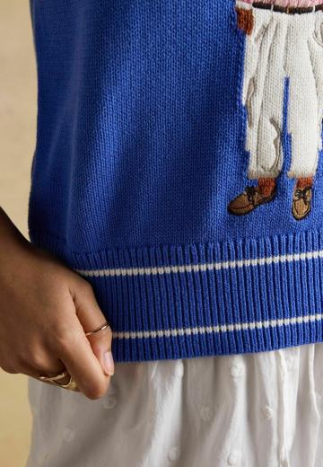 Пуловер без рукавов