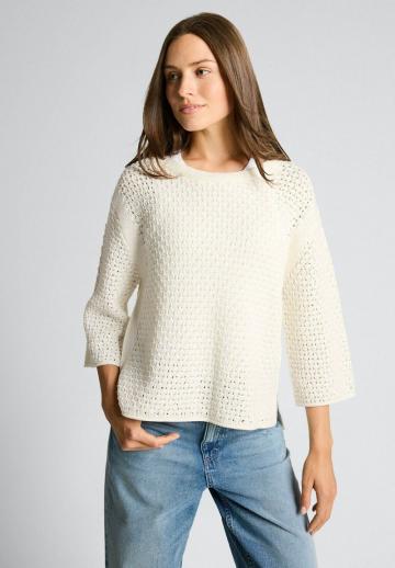 Пуловер с рукавом три четверти