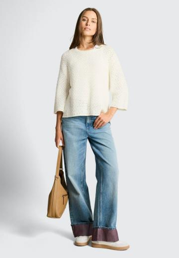 Пуловер с рукавом три четверти