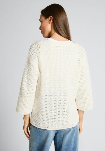 Пуловер с рукавом три четверти