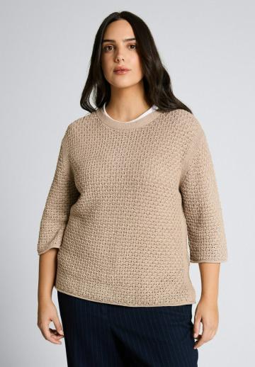 Пуловер с рукавом три четверти