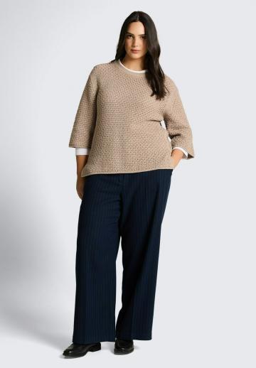 Пуловер с рукавом три четверти