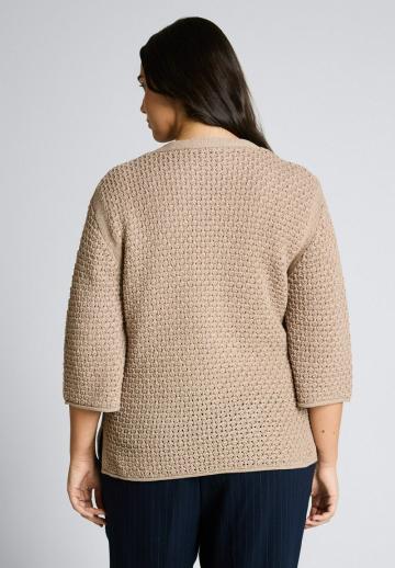 Пуловер с рукавом три четверти