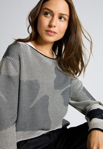 Пуловер в полоску