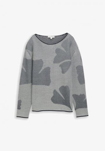 Пуловер в полоску