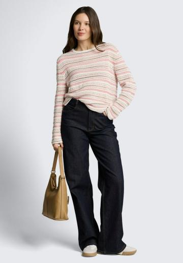 Пуловер в полоску