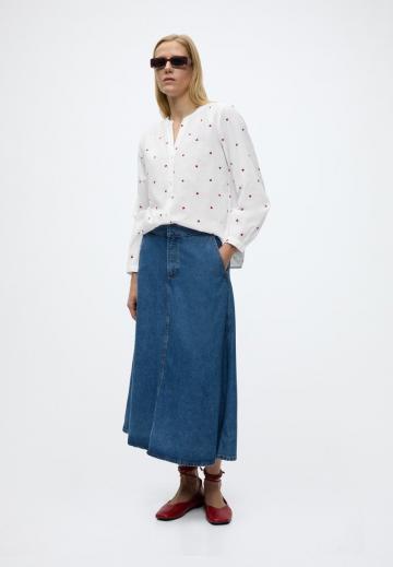 Джинсовая блузка