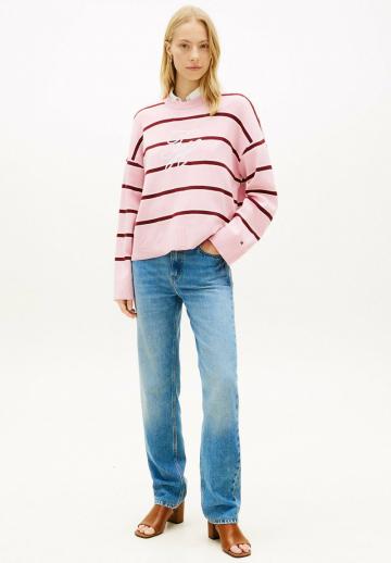 Пуловер в полоску