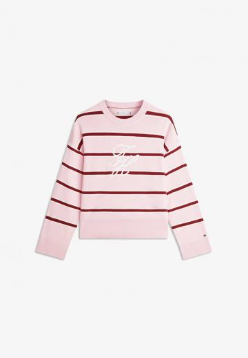 Пуловер в полоску