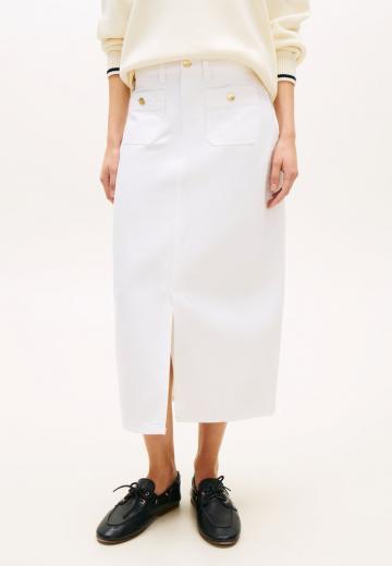 Юбка с накладными карманами