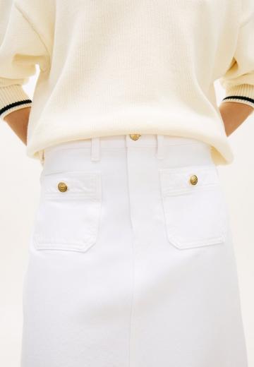 Юбка с накладными карманами