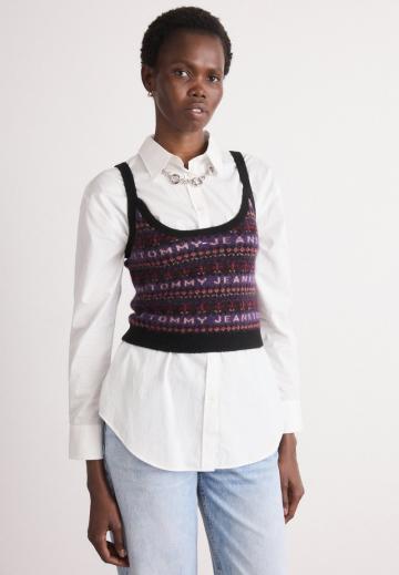 Пуловер без рукавов