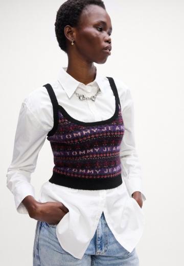 Пуловер без рукавов