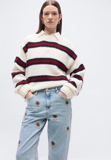 Прямые джинсы