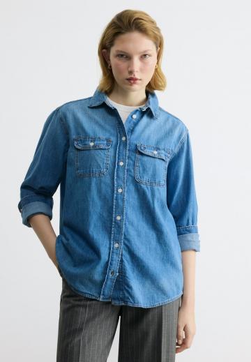 Джинсовая блузка
