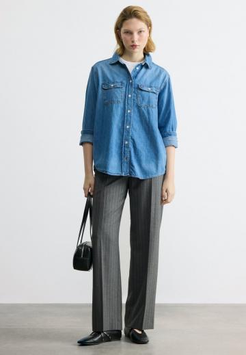 Джинсовая блузка