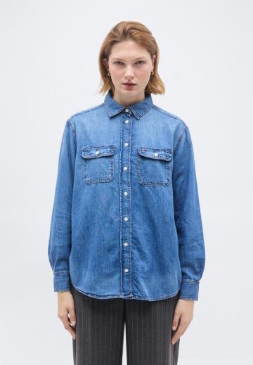 Джинсовая блузка