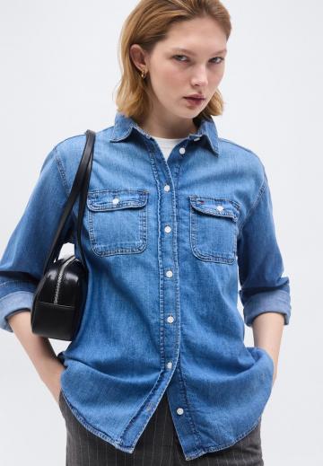 Джинсовая блузка