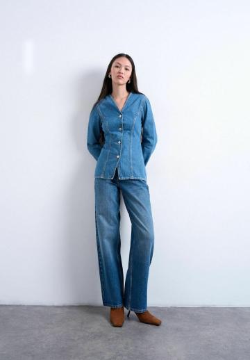 Джинсовая жилетка