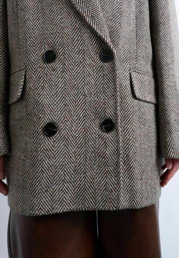 Шерстяное пальто