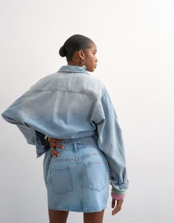 Юбка с накладными карманами