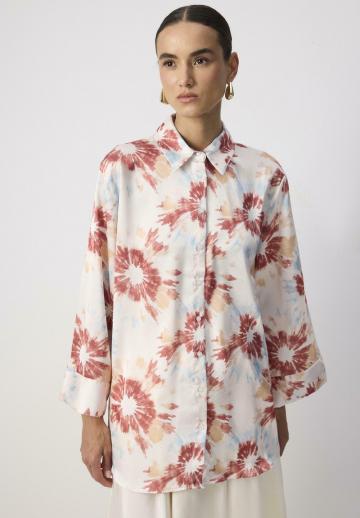 Атласная блузка