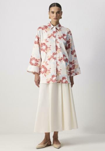 Атласная блузка