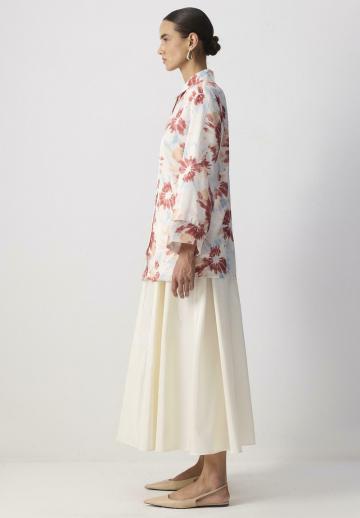 Атласная блузка