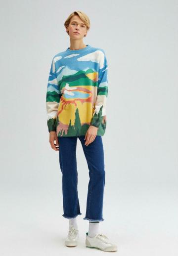 Длинный пуловер