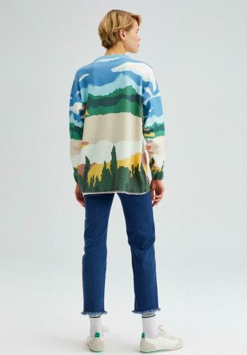 Длинный пуловер