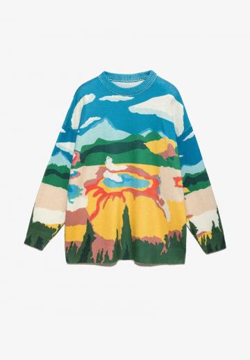 Длинный пуловер