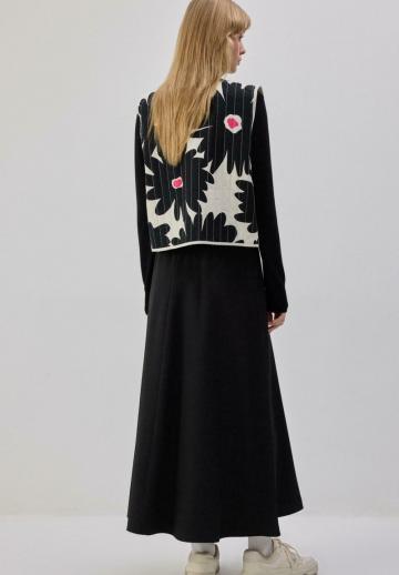 Жаккардовая вязаная кофта