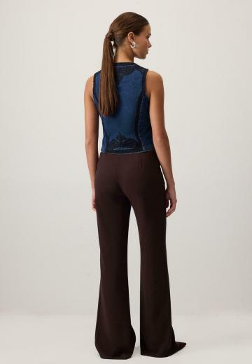 Джинсовая жилетка