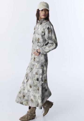 Юбка с накладными карманами