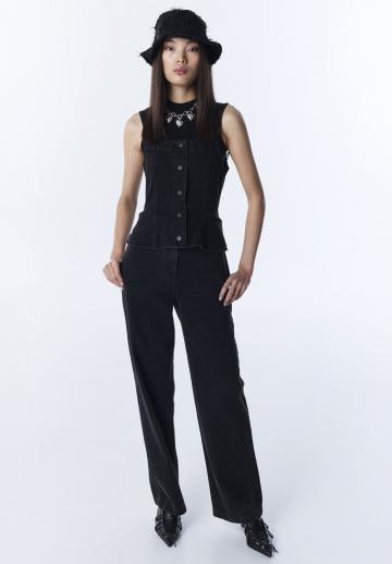 Джинсовый комбинезон