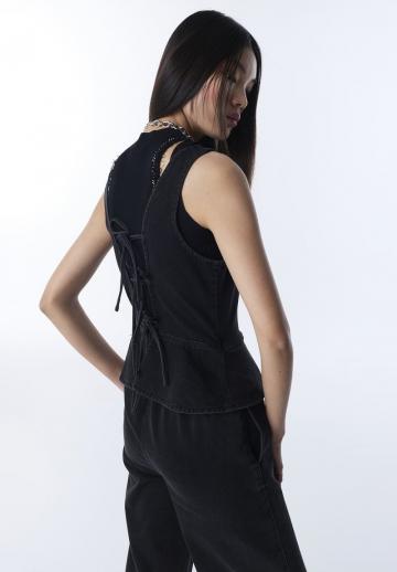 Джинсовый комбинезон